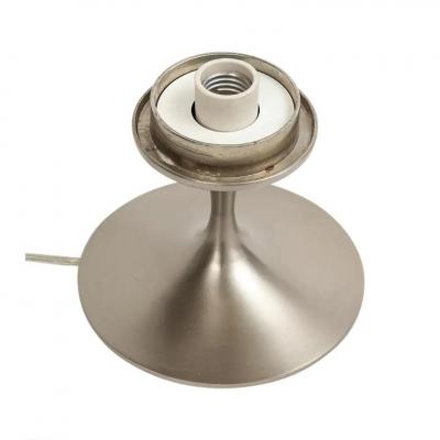  Laurel Lamp Company Laurel Lamp Frosted Glass Brushed Chrome Plated Steel Signed
