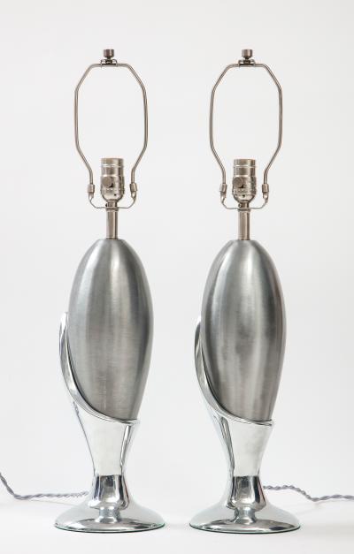  Laurel Lamp Company Laurel Nickel Flower Bud Lamps