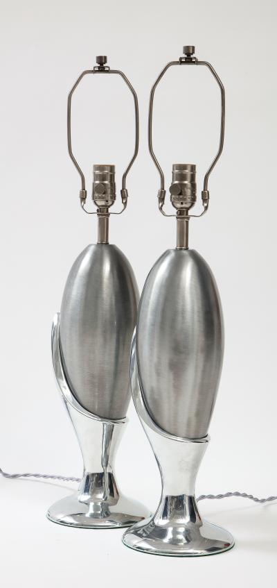  Laurel Lamp Company Laurel Nickel Flower Bud Lamps