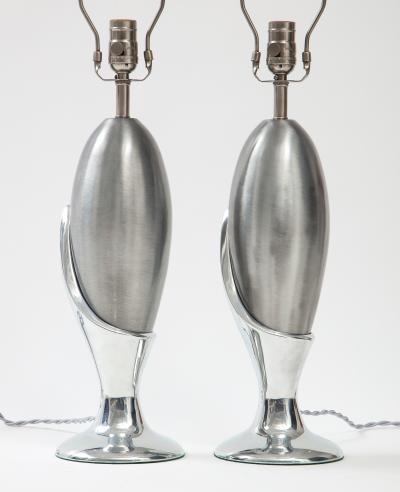  Laurel Lamp Company Laurel Nickel Flower Bud Lamps