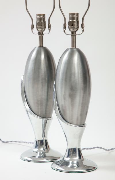  Laurel Lamp Company Laurel Nickel Flower Bud Lamps
