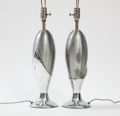  Laurel Lamp Company Laurel Nickel Flower Bud Lamps