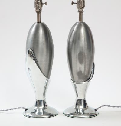  Laurel Lamp Company Laurel Nickel Flower Bud Lamps