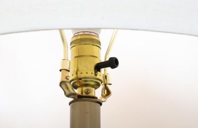  Laurel Lamp Company Laurel Sculptural Rosewood Brass Table Lamp