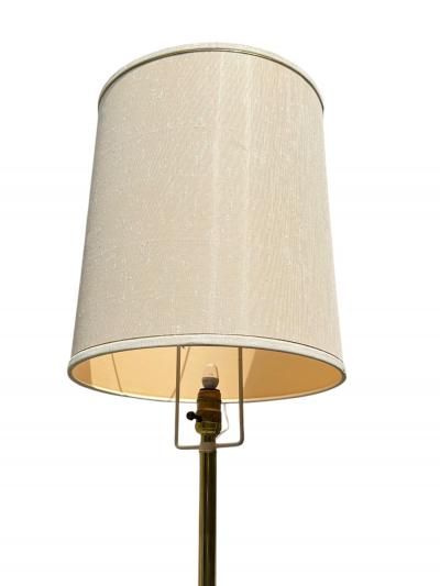  Laurel Lamp Company MID CENTURY MODERNIST TRIPOD BASE BRASS WOOD TABLE FLOOR LAMP BY LAUREL