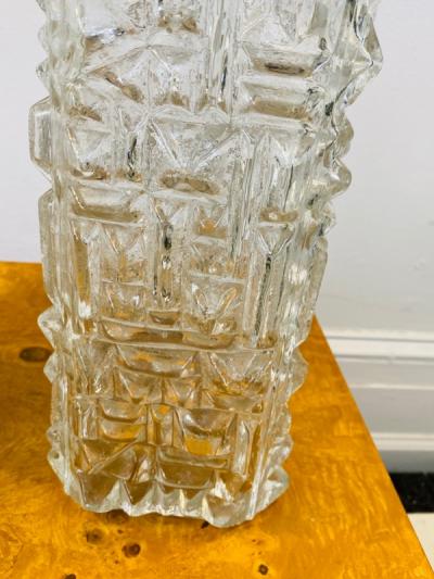  Laurel Lamp Company MID CENTURY PAIR OF MODERNIST GLASS AND CHROME LAMPS