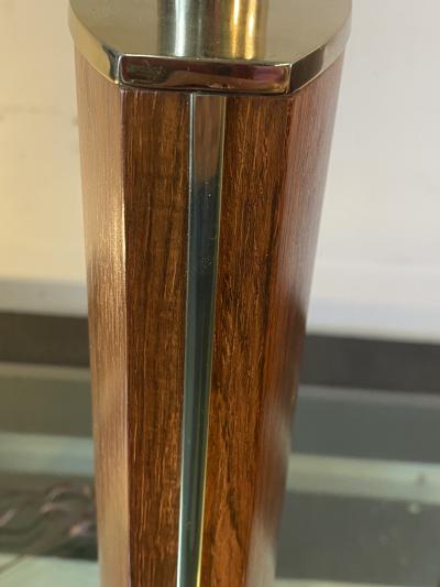  Laurel Lamp Company MONUMENTAL MID CENTURY ROSEWOOD AND BRASS LAMPS BY LAUREL