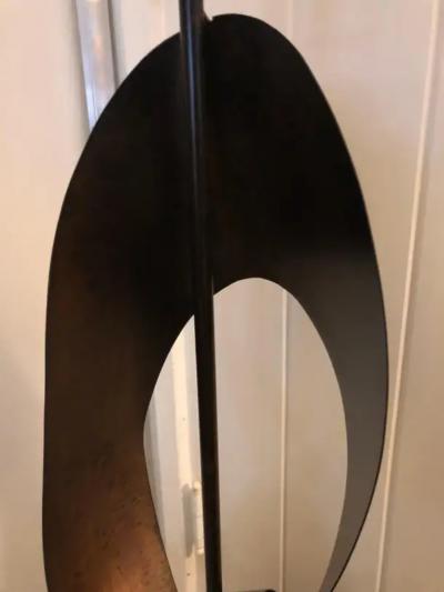  Laurel Lamp Company Magnificent Pair Brutalist Ribbon Laurel Lamps Richard Barr and Harold Weiss