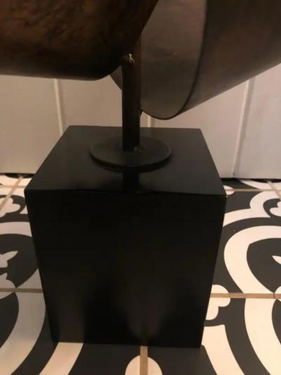  Laurel Lamp Company Magnificent Pair Brutalist Ribbon Laurel Lamps Richard Barr and Harold Weiss