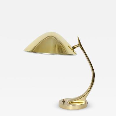  Laurel Lamp Company Maurizio Tempestini for Laurel Adjustable Brass Desk Lamp 1960s