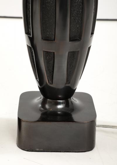  Laurel Lamp Company Mid Century Dark Bronze Brutalist Lamps