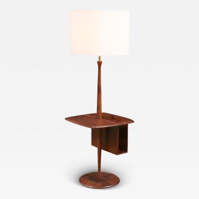  Laurel Lamp Company Mid Century Floor Lamp with Removable Book Tray by Laurel