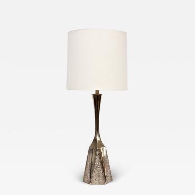  Laurel Lamp Company Monumental Laurel Lamp Co Brutalist Brass Table Lamp