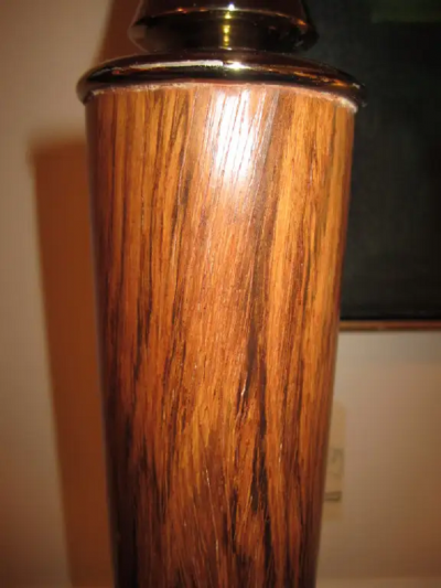  Laurel Lamp Company Pair Of Rosewood And Brass Tall Laurel Lamps Mid century Danish