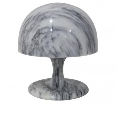  Laurel Lamp Company Small Tulip Shaped Marble Table Lamp 1960s