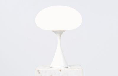  Laurel Light Co Billy Curry Mushroom Frosted Glass Table Lamp for Laurel