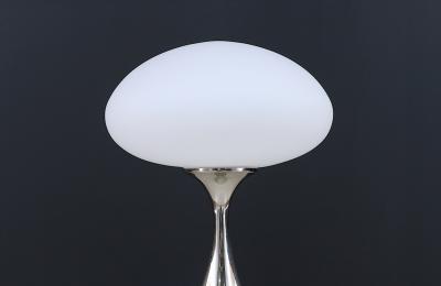  Laurel Light Co Laurel Chrome Mushroom Frosted Glass Shade Lamp