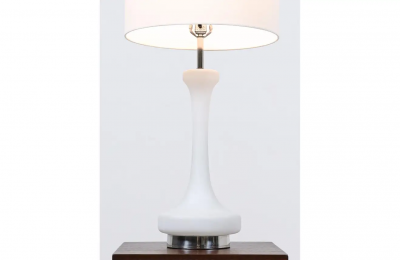  Laurel Light Co Mid Century Modern Frosted Glass Table Lamp by Laurel
