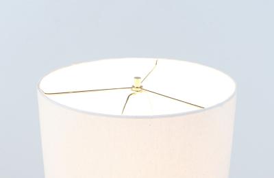  Laurel Light Co Mid Century Modern Walnut Brass Accent Table Lamp by Laurel