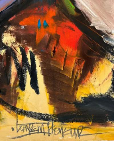  Laurent Proneur Laurent Proneur Abstract Oil Painting on Canvas French American Artist