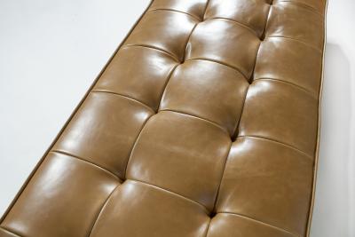  Laverne International Laverne International Bench in Box Tufted Camel Leather NYC Series 1960s