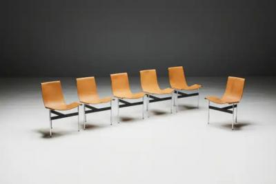  Laverne International T Chairs by Katavolos Kelley Littell for Laverne International US 1950s