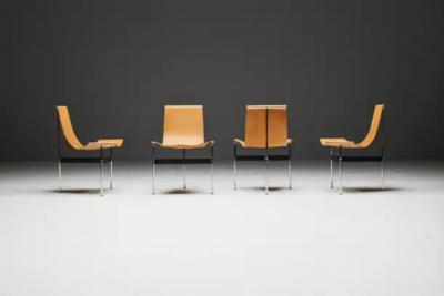  Laverne International T Chairs by Katavolos Kelley Littell for Laverne International US 1950s