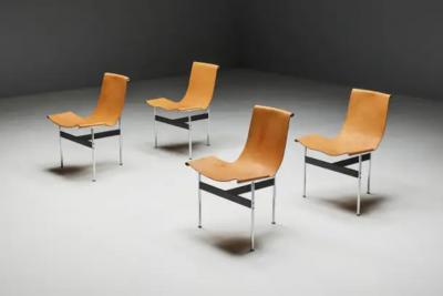  Laverne International T Chairs by Katavolos Kelley Littell for Laverne International US 1950s