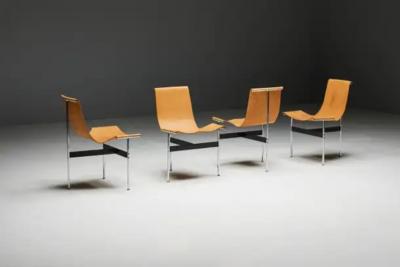  Laverne International T Chairs by Katavolos Kelley Littell for Laverne International US 1950s