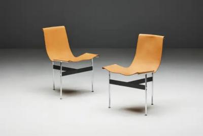  Laverne International T Chairs by Katavolos Kelley Littell for Laverne International US 1950s