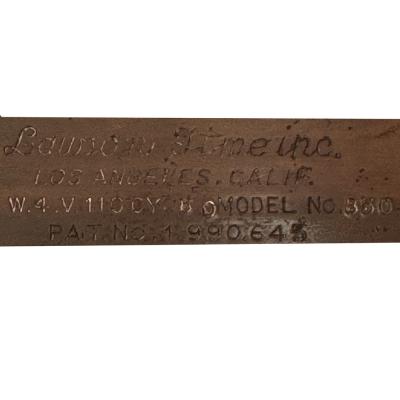  Lawson Time Inc Original Streamline Art Deco Lawson Clock