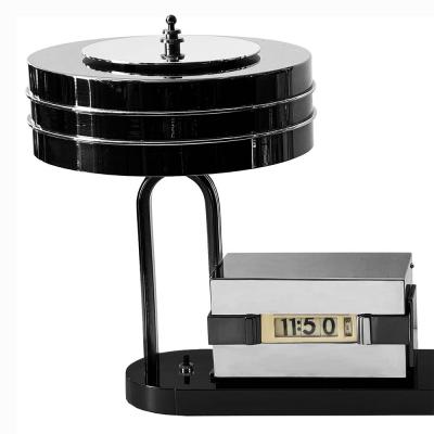  Lawson Time Inc Rare Early Art Deco Lawson Clock Lamp Combo