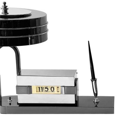  Lawson Time Inc Rare Early Art Deco Lawson Clock Lamp Combo