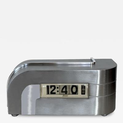 Lawson Time Inc Streamline Art Deco Zephyr Clock by Lawson