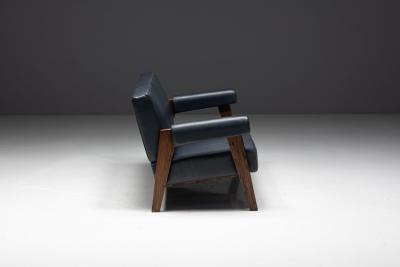  Le Corbusier Bridge Sofa by Le Corbusier and Pierre Jeanneret India 1950s