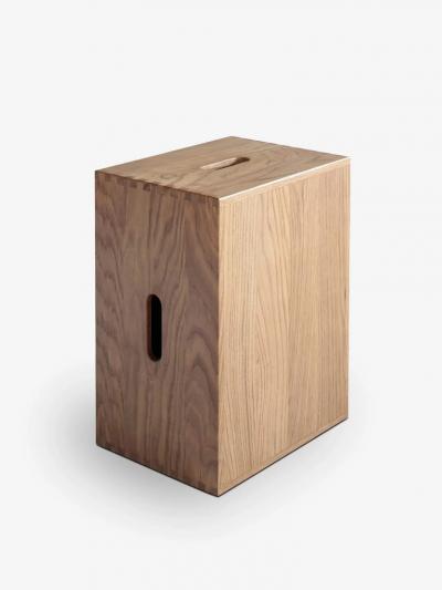 Le Corbusier IMAESTRI LE CORBUSIER 14 TABOURET SMALL LOW TABLE IN OAK