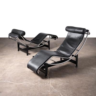  Le Corbusier Jeanneret Perriand Cassina LC4 Chaise Lounge by Le Corbusier Pierre Jeanneret Charlotte Perriand