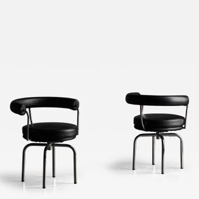  Le Corbusier Jeanneret Perriand LC7 Chairs by Charlotte Perriand Le Corbusier and Pierre Jeanneret 1980s