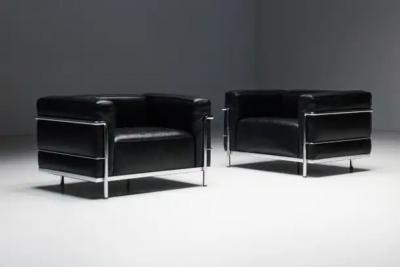  Le Corbusier LC3 Armchair by Le Corbusier for Cassina 1990s