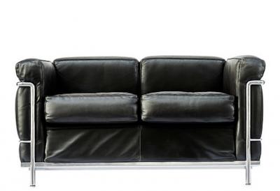  Le Corbusier Pair of LC2 Two Seats Sofas by Le Corbusier edited by Cassina