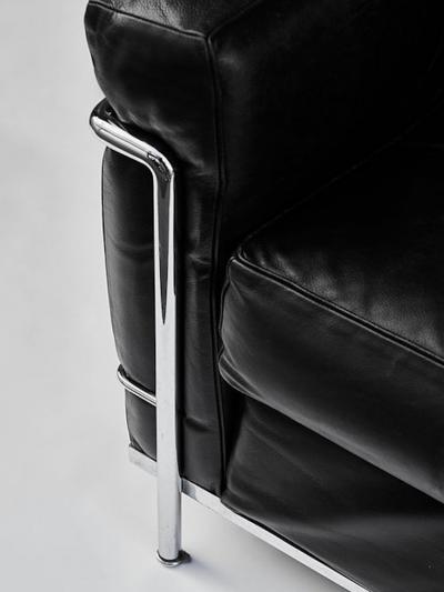  Le Corbusier Pair of LC2 Two Seats Sofas by Le Corbusier edited by Cassina