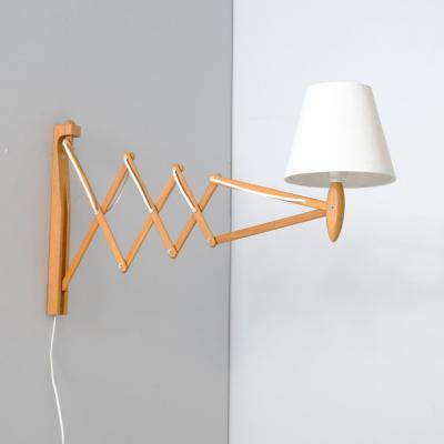  Le Klint Le Klint Scissors Sax Wall Lamp by Erik Hansen Model 332 Denmark 1970s