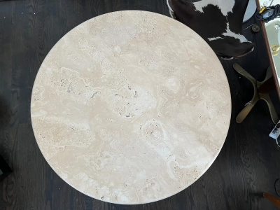  Le Lampade 35 Travertine Coffee Table by Le Lampade