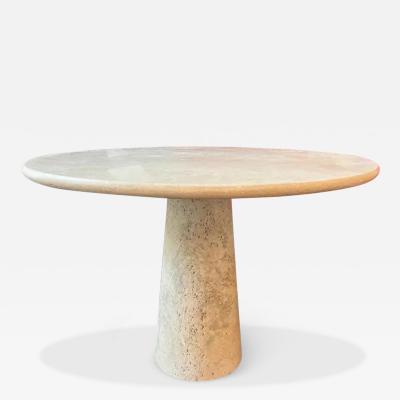  Le Lampade 47 Travertine Dining Table by Le Lampade NY