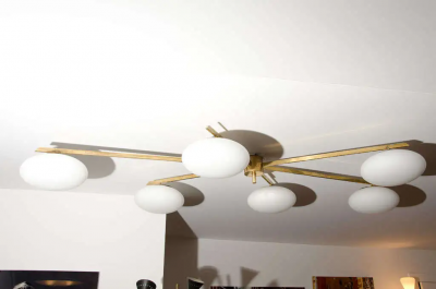  Le Lampade Brass Flush Mount by Le Lampade