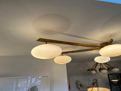  Le Lampade Brass Flush Mount by Le Lampade