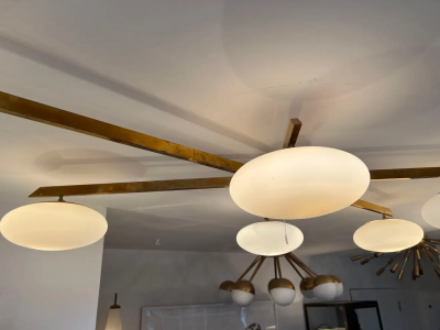  Le Lampade Brass Flush Mount by Le Lampade