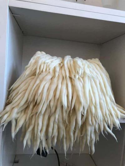  Le Lampade Handwoven Italian Merino Wool Pillow by Le Lampade