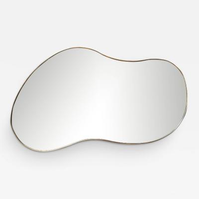  Le Lampade Italian Brass Mirror by Le Lampade
