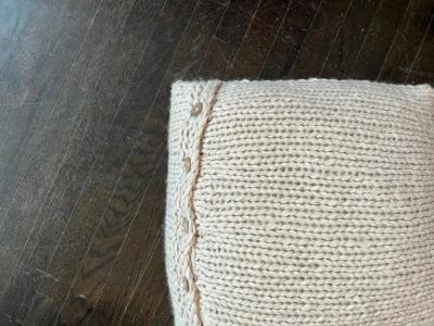  Le Lampade Lana Beige Wool Pillow by Le Lampade